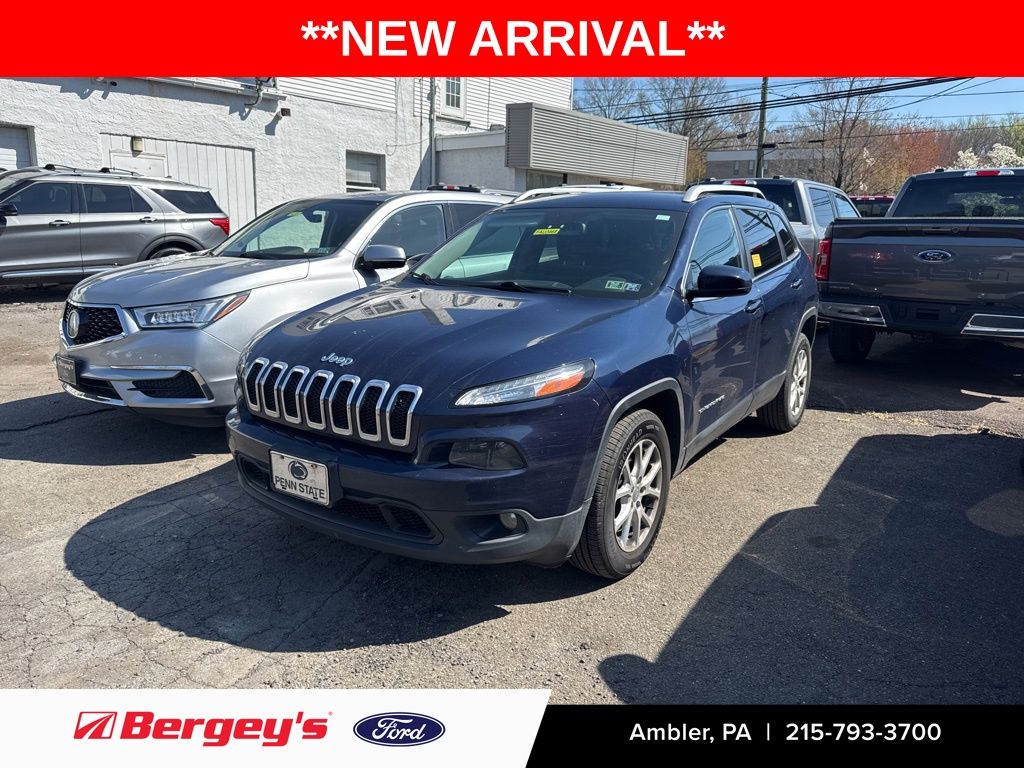 True Blue Pearlcoat 2015 Jeep Cherokee Latitude 4WD SUV / Crossover Four-Wheel Drive 9-Speed Automatic