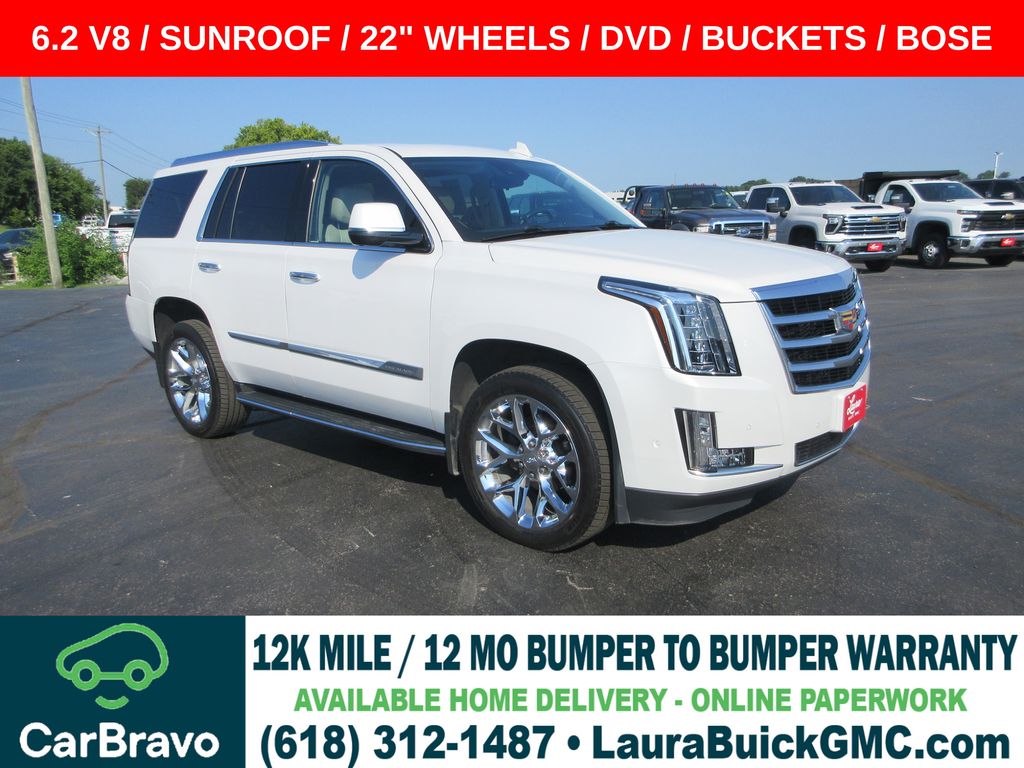 Crystal White Tricoat 2020 Cadillac Escalade SUV / Crossover Four-Wheel Drive
