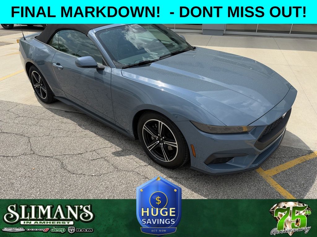 Vapor Blue 2025 Ford Mustang Convertible Rear-Wheel Drive Automatic
