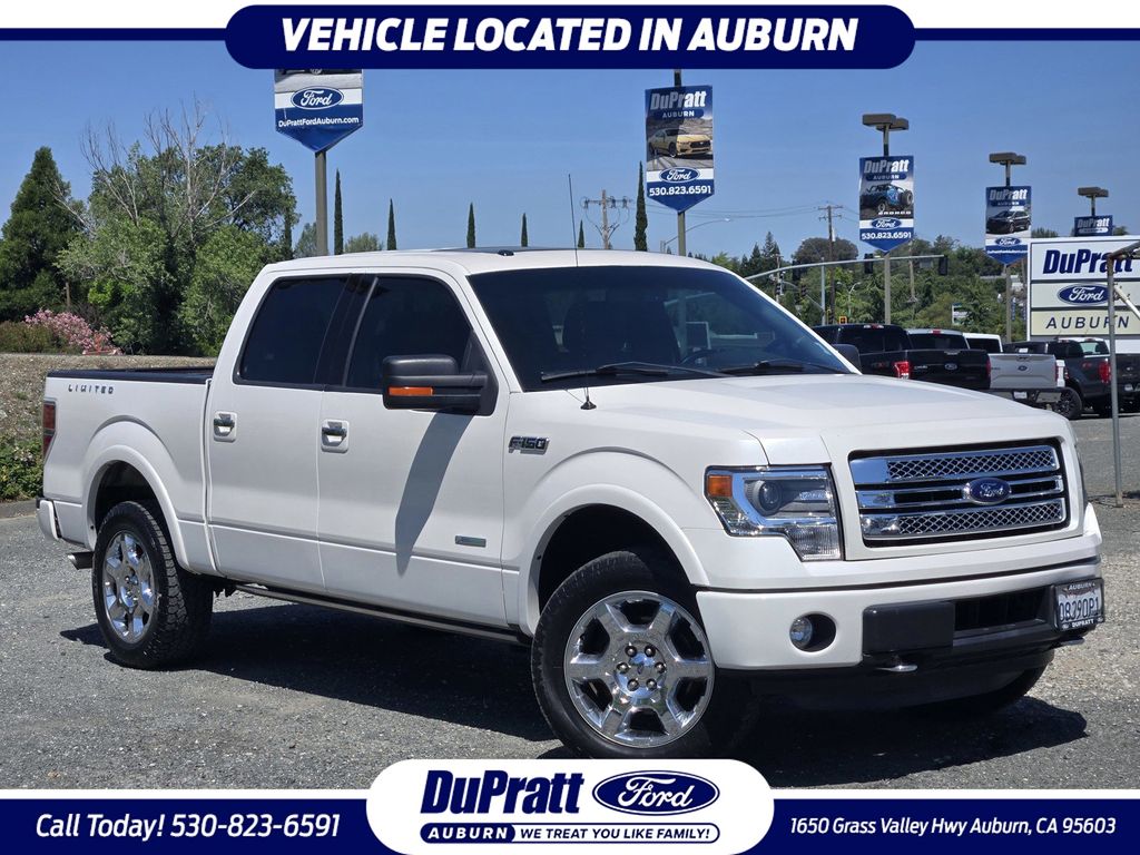 White Platinum Clearcoat Metallic 2014 Ford F-150 Limited SuperCrew 4WD Pickup Truck Four-Wheel Drive 6-Speed Automatic