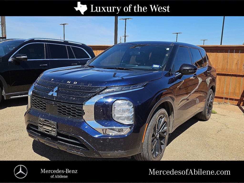 Blue 2022 Mitsubishi Outlander Black Edition FWD SUV / Crossover Front-Wheel Drive Continuously Variable Transmission