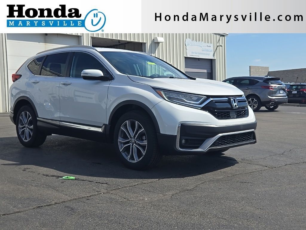 Platinum White Pearl 2020 Honda CR-V Touring AWD SUV / Crossover All-Wheel Drive Continuously Variable Transmission