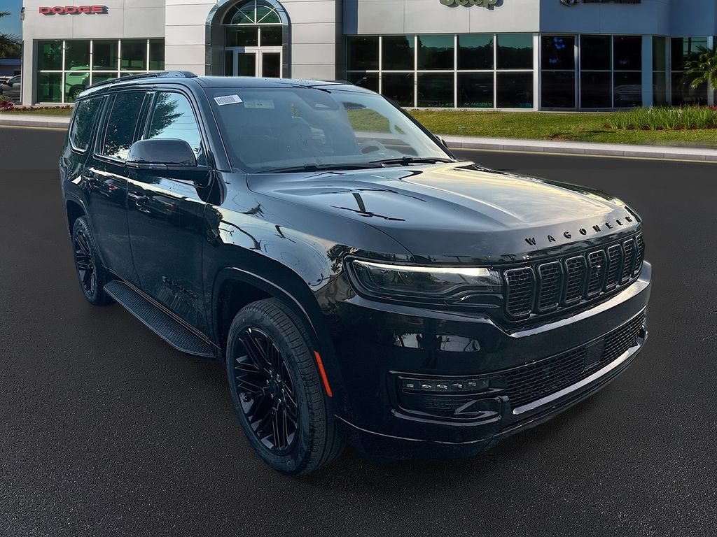Diamond Black Crystal Pearlcoat 2025 Jeep Wagoneer Series II 4WD SUV / Crossover Four-Wheel Drive 8-Speed Automatic