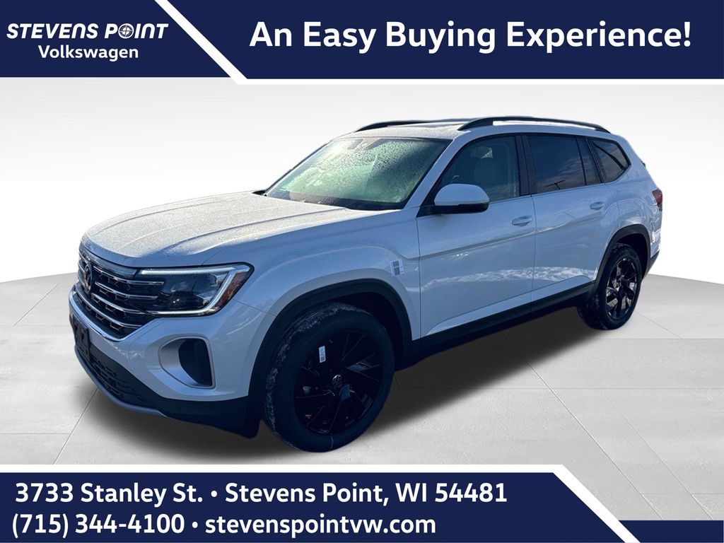 Opal White Pearl 2026 Volkswagen Atlas SUV / Crossover All-Wheel Drive 8-Speed Automatic