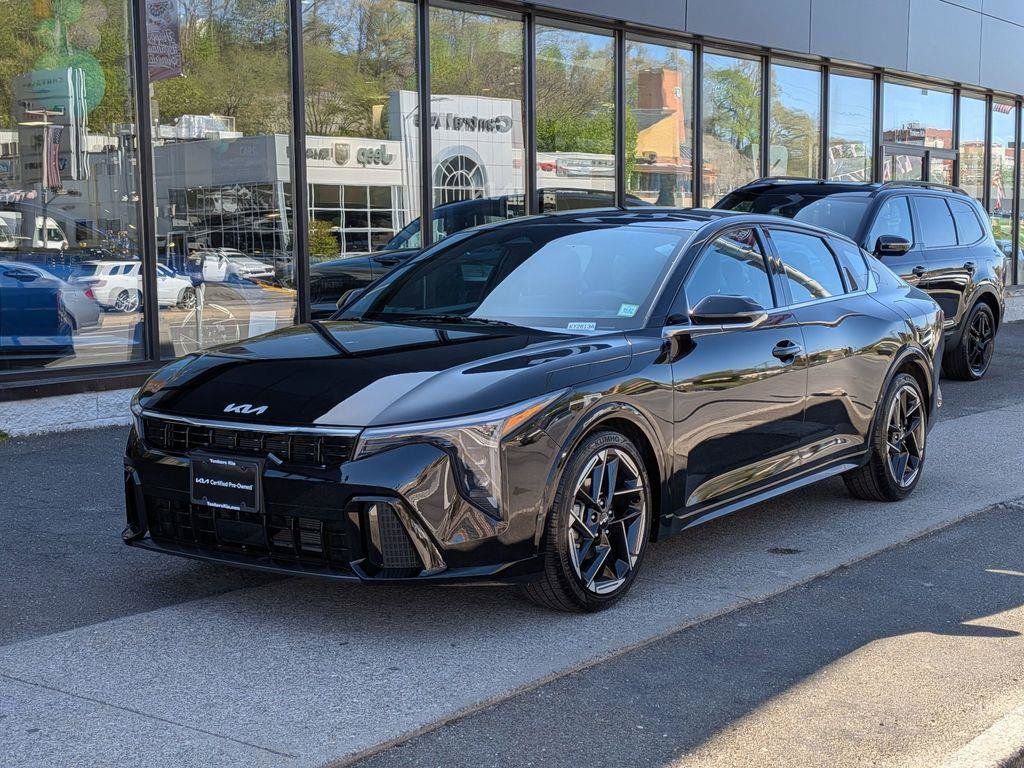 Aurora Black Pearl 2025 Kia K4 GT-Line FWD Sedan Front-Wheel Drive Continuously Variable Transmission
