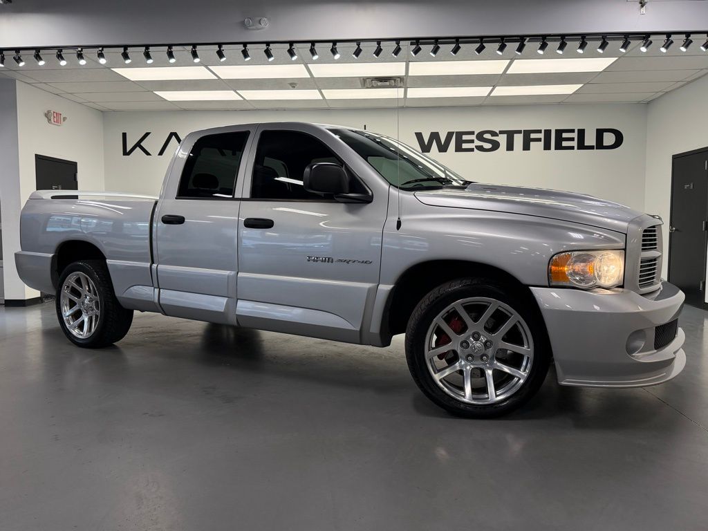 Bright Silver Metallic Clearcoat 2005 Dodge RAM 1500 SRT-10 Quad Cab RWD Pickup Truck Rear-Wheel Drive 4-Speed Automatic