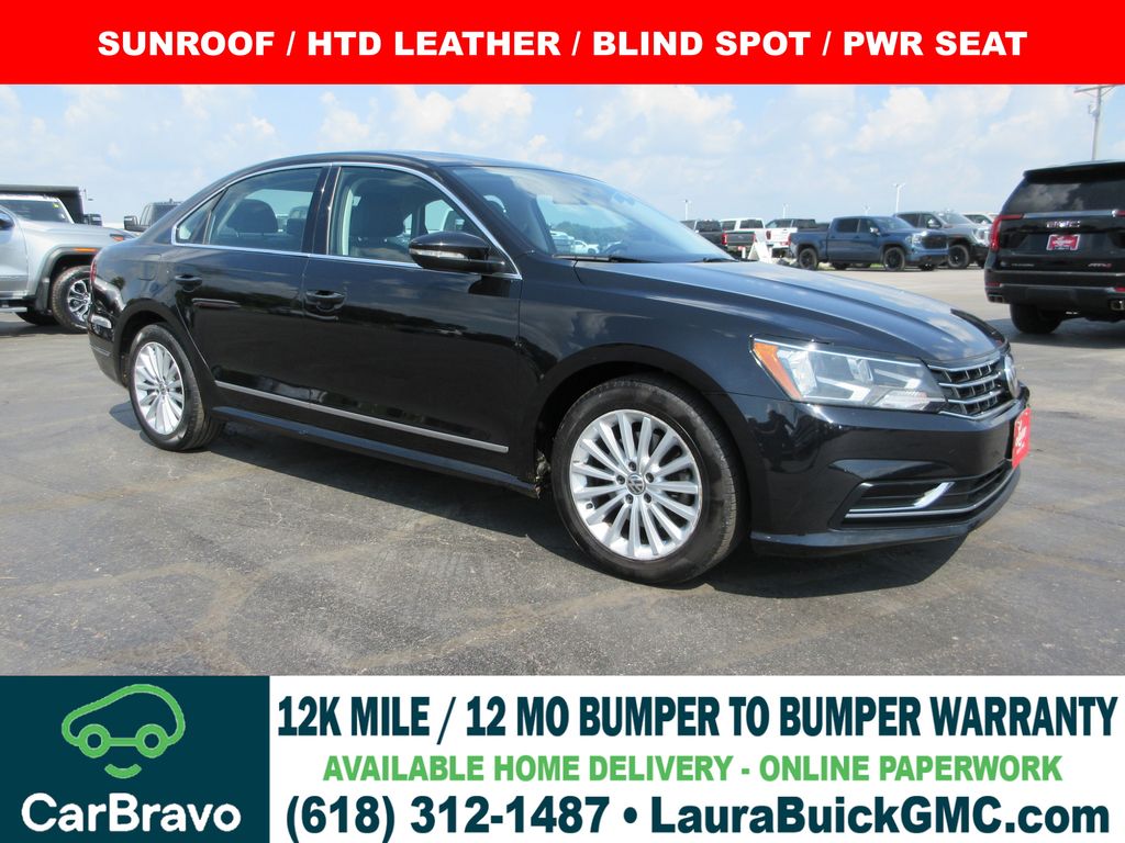 Deep Black Pearl 2017 Volkswagen Passat Sedan Front-Wheel Drive 6-Speed Automatic