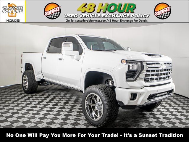 Summit White 2024 Chevrolet Silverado 3500HD LTZ Crew Cab 4WD Pickup Truck Four-Wheel Drive Automatic