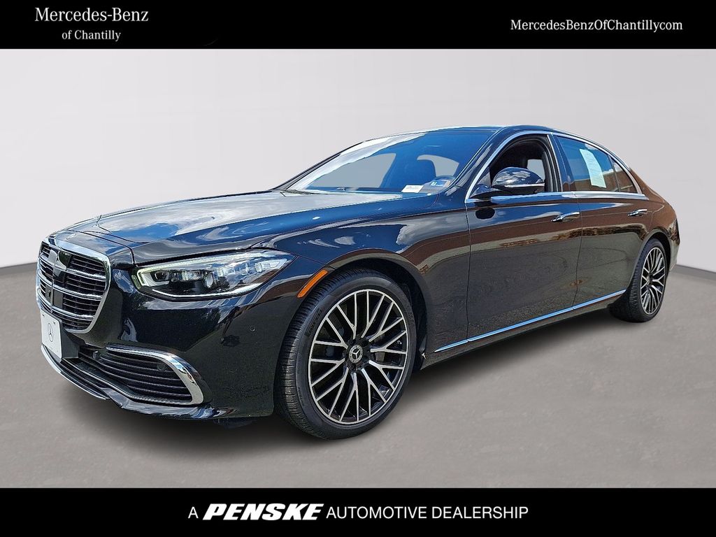 Black 2025 Mercedes-Benz S-Class Sedan All-Wheel Drive 9-Speed Automatic
