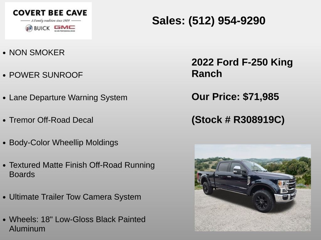 Used Car 2022 Ford F-250sd  King Ranch For Sale Under $80,000 In Austin, Texas