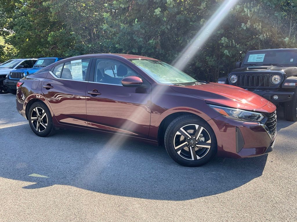Rosewood Metallic 2025 Nissan Sentra Sedan Front-Wheel Drive Continuously Variable Transmission