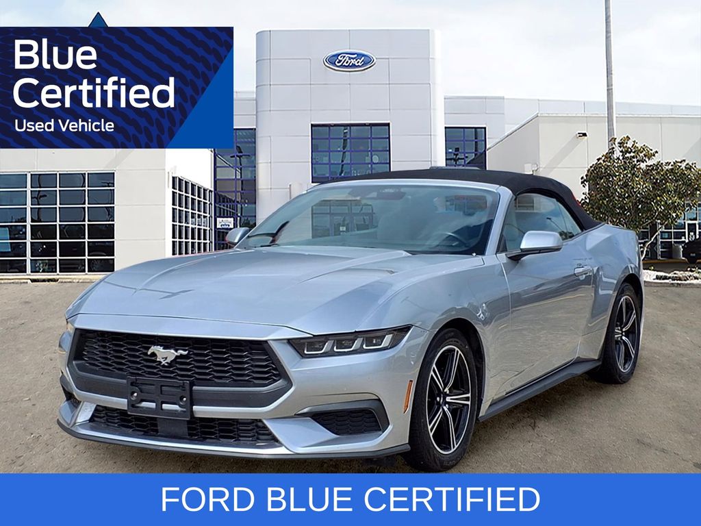 Silver Metallic 2024 Ford Mustang Convertible Rear-Wheel Drive Automatic