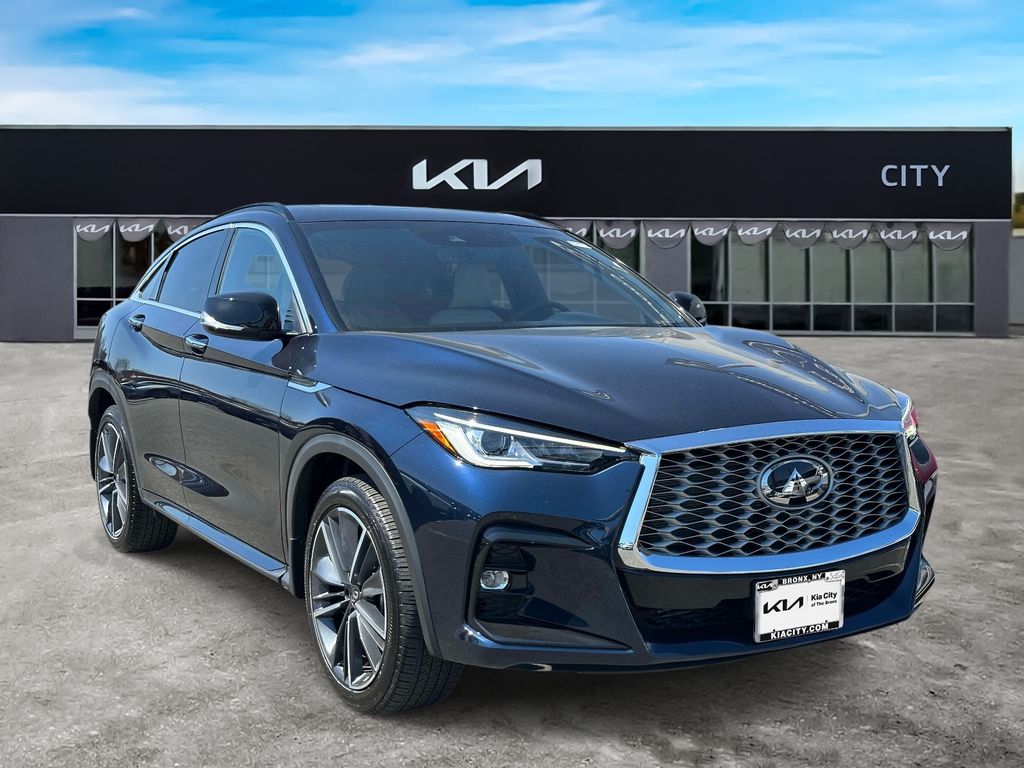 Hermosa Blue 2025 INFINITI QX55 Luxe AWD SUV / Crossover All-Wheel Drive Continuously Variable Transmission