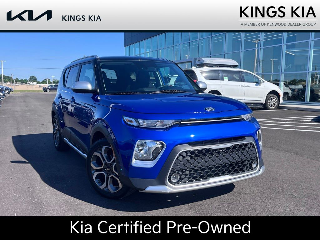 Neptune Blue/Black Roof 2021 Kia Soul SUV / Crossover Front-Wheel Drive Continuously Variable Transmission