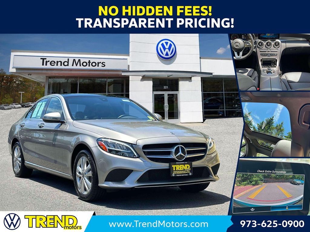 Silver Metallic 2019 Mercedes-Benz C-Class C 300 4MATIC Sedan All-Wheel Drive 9-Speed Automatic
