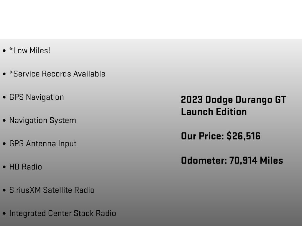 2023 Dodge Durango GT Gray at Carlisle Cadillac Buick GMC