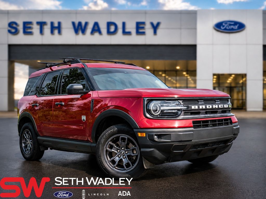 Red Metallic 2021 Ford Bronco Sport SUV / Crossover All-Wheel Drive 8-Speed Automatic