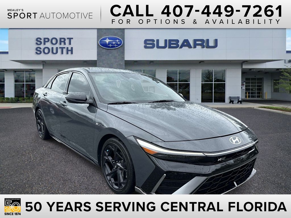 Ecotronic Gray 2024 Hyundai Elantra Sedan Front-Wheel Drive 7-Speed Dual Clutch