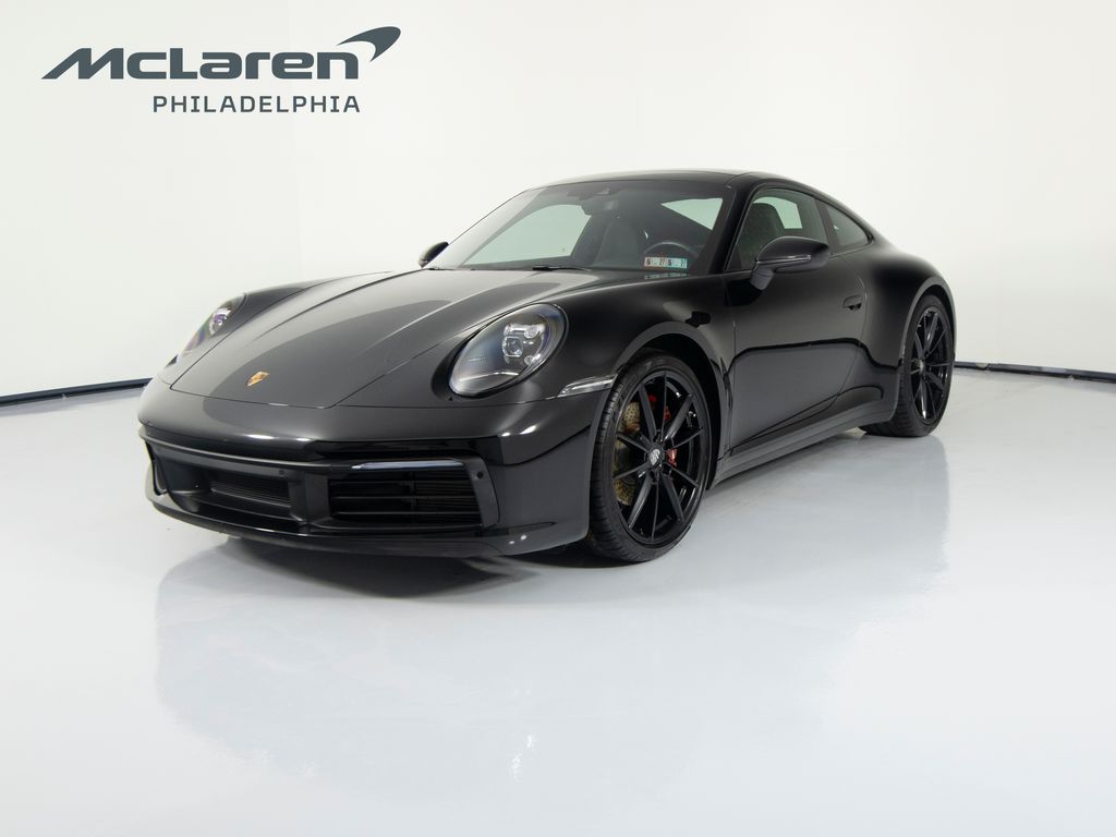 Black 2020 Porsche 911 Carrera Coupe RWD Coupe Rear-Wheel Drive 8-Speed Automatic