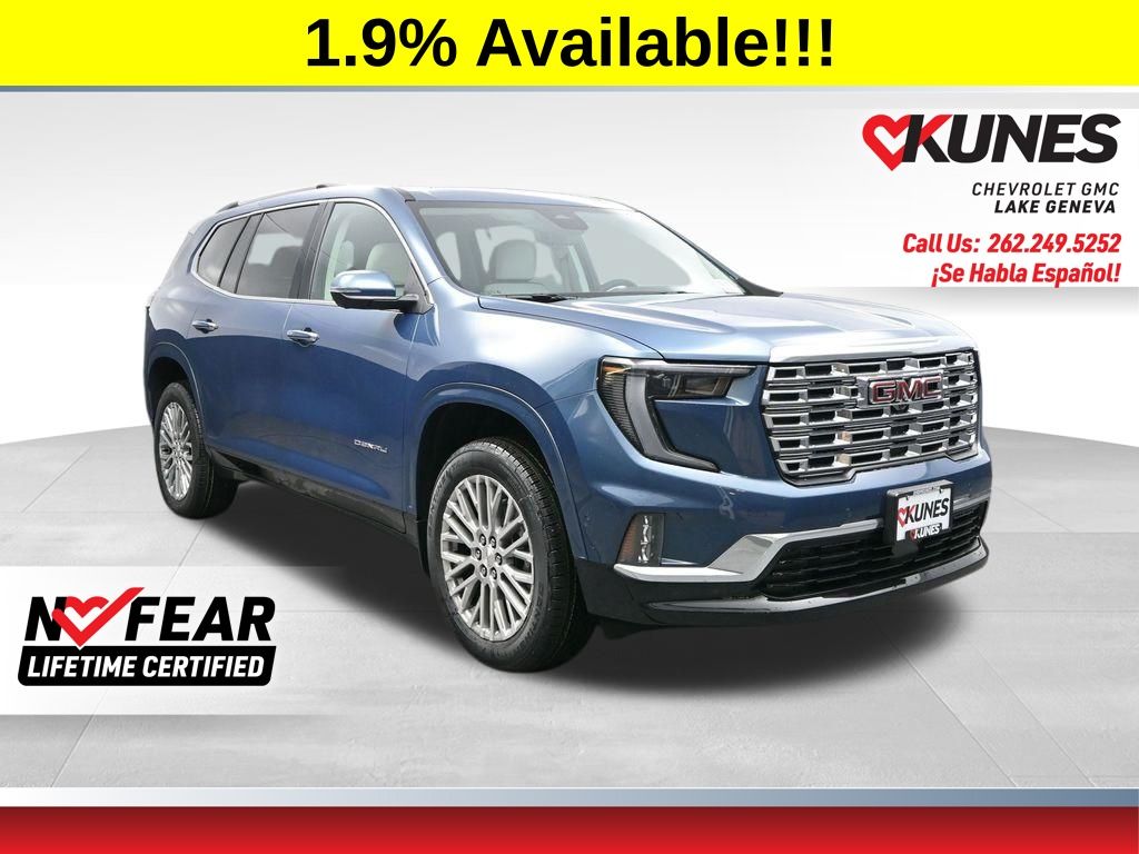 Downpour Metallic 2026 GMC Acadia Denali AWD SUV / Crossover Four-Wheel Drive 8-Speed Automatic
