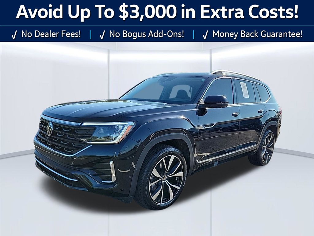 Deep Black 2025 Volkswagen Atlas SUV / Crossover All-Wheel Drive 8-Speed Automatic