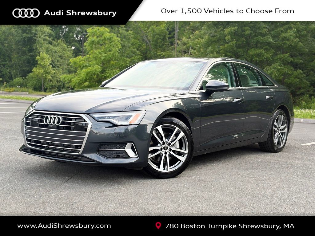 Manhattan Gray Metallic 2023 Audi A6 quattro Premium Plus 45 TFSI Sedan All-Wheel Drive 7-Speed Automatic