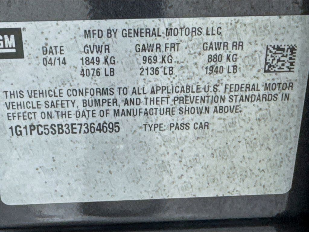 Used Car 2014 Chevrolet Cruze  1lt For Sale Under $10,000 In Austin, Texas