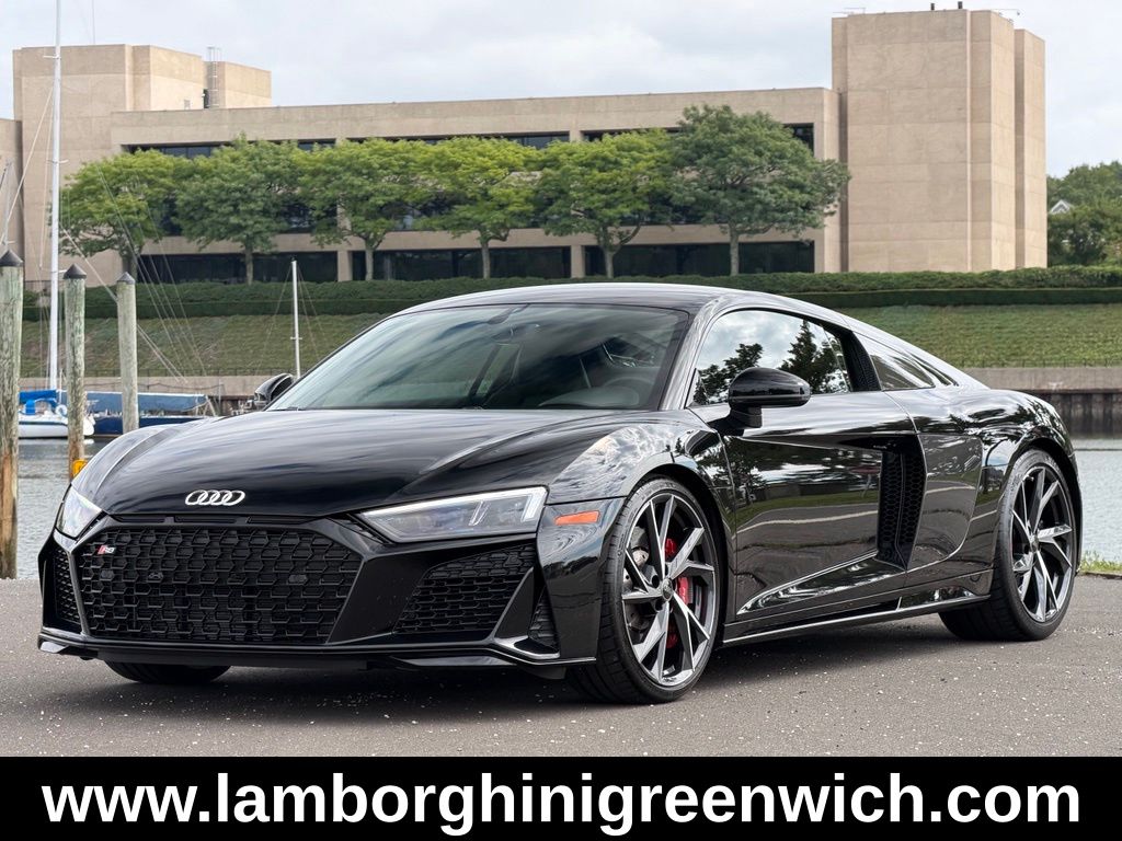 Mythos Black Metallic 2023 Audi R8 Coupe Rear-Wheel Drive 7-Speed Automatic