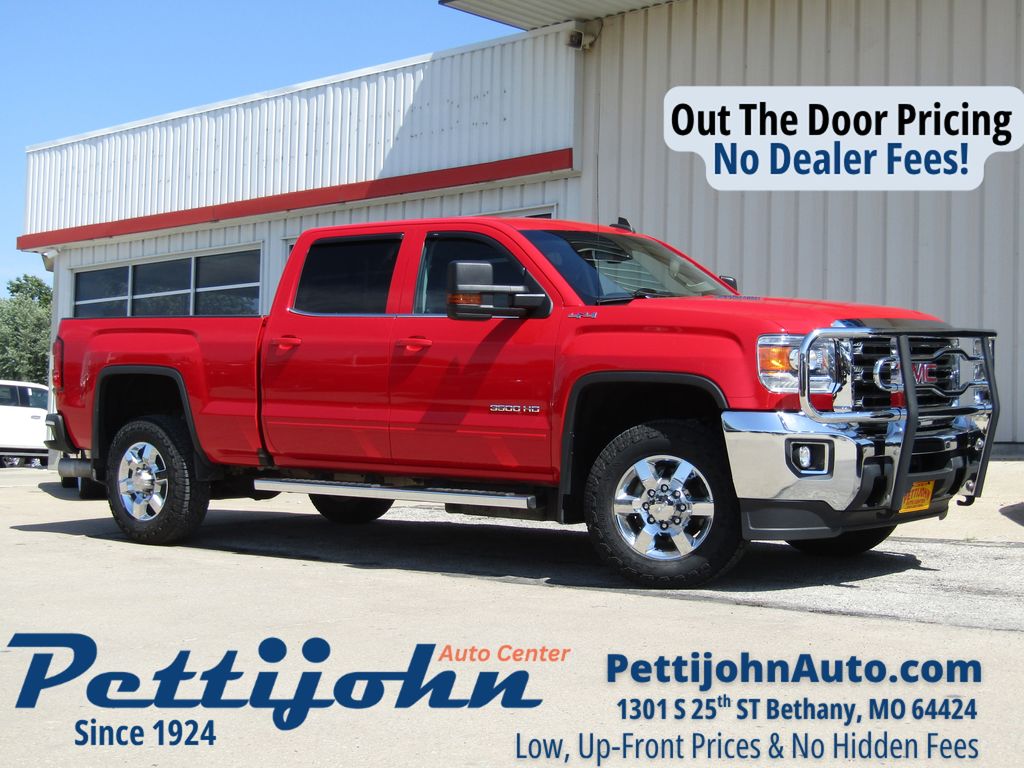Cardinal Red 2016 GMC Sierra 3500HD Pickup Truck Four-Wheel Drive 6-Speed Automatic
