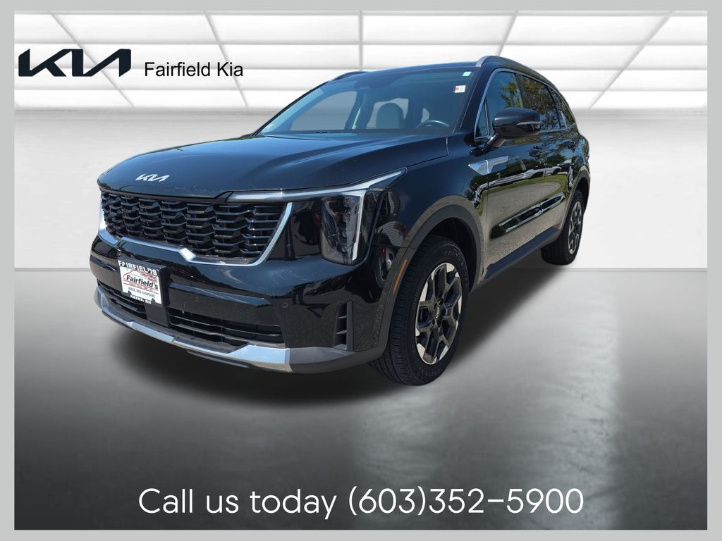 Ebony Black 2025 Kia Sorento SUV / Crossover All-Wheel Drive 8-Speed Automatic