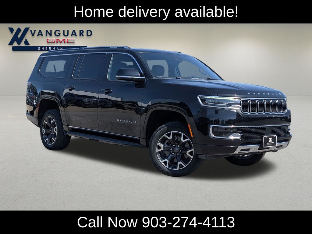 Diamond Black Crystal Pearlcoat 2024 Jeep Wagoneer L SUV / Crossover Four-Wheel Drive 8-Speed Automatic