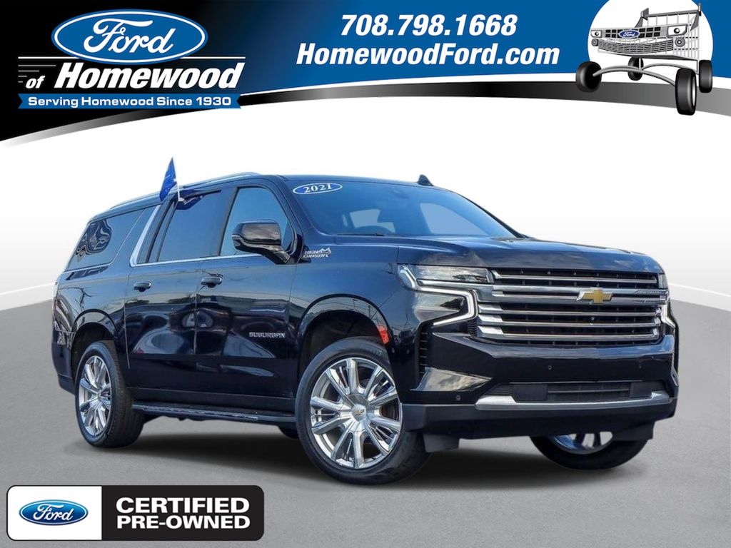 Black 2021 Chevrolet Suburban SUV / Crossover Four-Wheel Drive