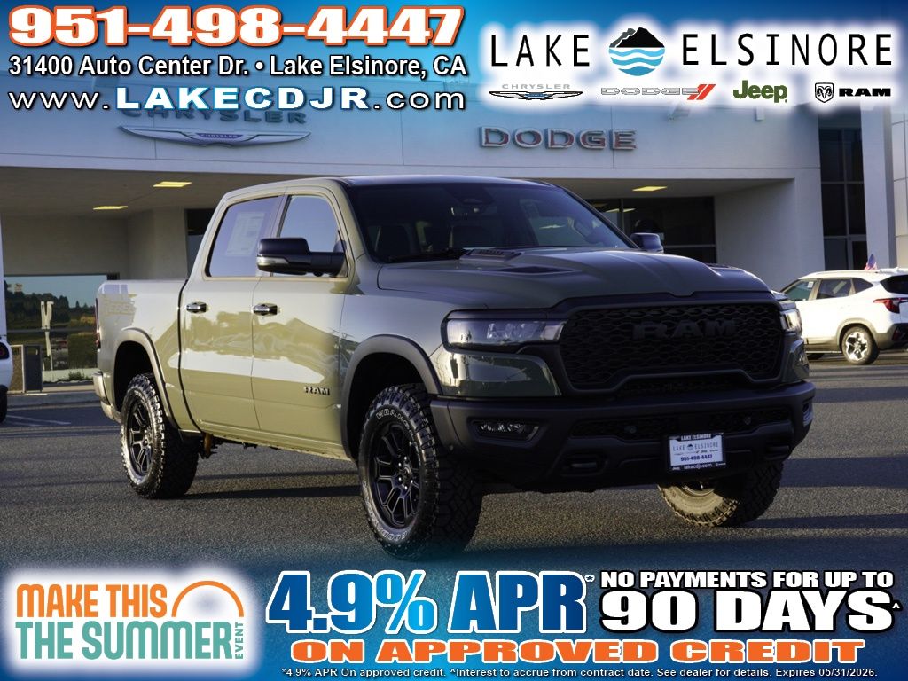 Canyon Lake 2026 RAM 1500 Rebel Crew Cab 4WD Pickup Truck Four-Wheel Drive 8-Speed Automatic