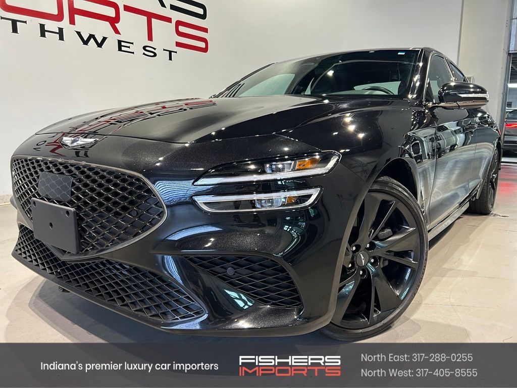 Vik Black 2023 Genesis G70 Sedan Rear-Wheel Drive 8-Speed Automatic