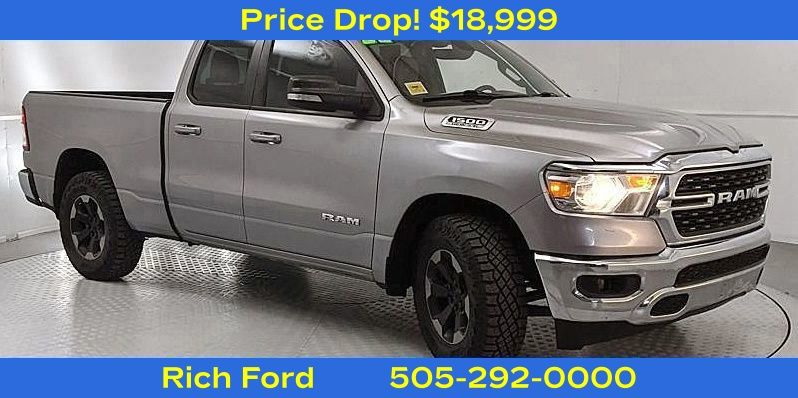 Billet Silver Metallic Clearcoat 2022 RAM 1500 Big Horn Quad Cab RWD Pickup Truck 4X2 8-Speed Automatic