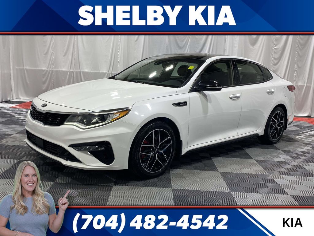 Snow White Pearl 2019 Kia Optima SX Turbo FWD Sedan Front-Wheel Drive 6-Speed Automatic