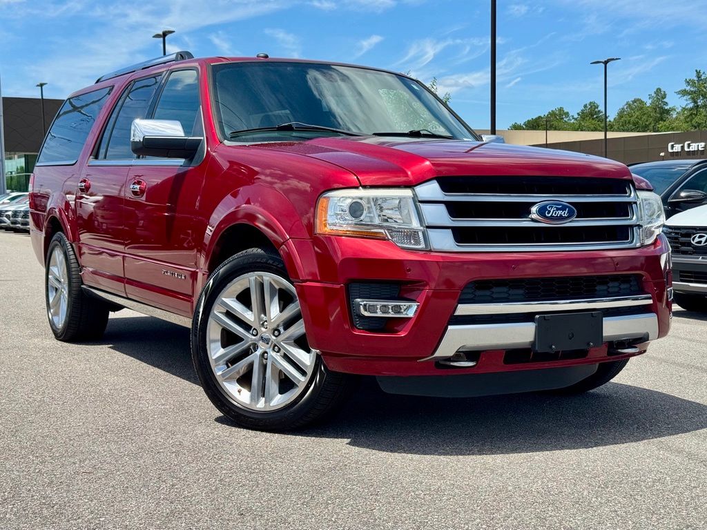 Ruby Red Metallic 2017 Ford Expedition EL Platinum 4WD SUV / Crossover Four-Wheel Drive 6-Speed Automatic