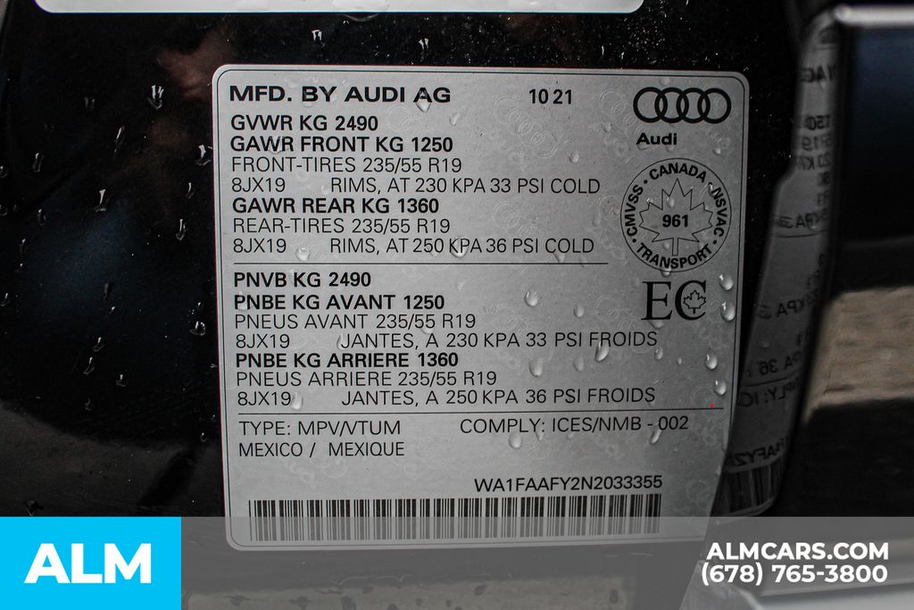 2022 Audi Q5 45 S line Prestige photo 40