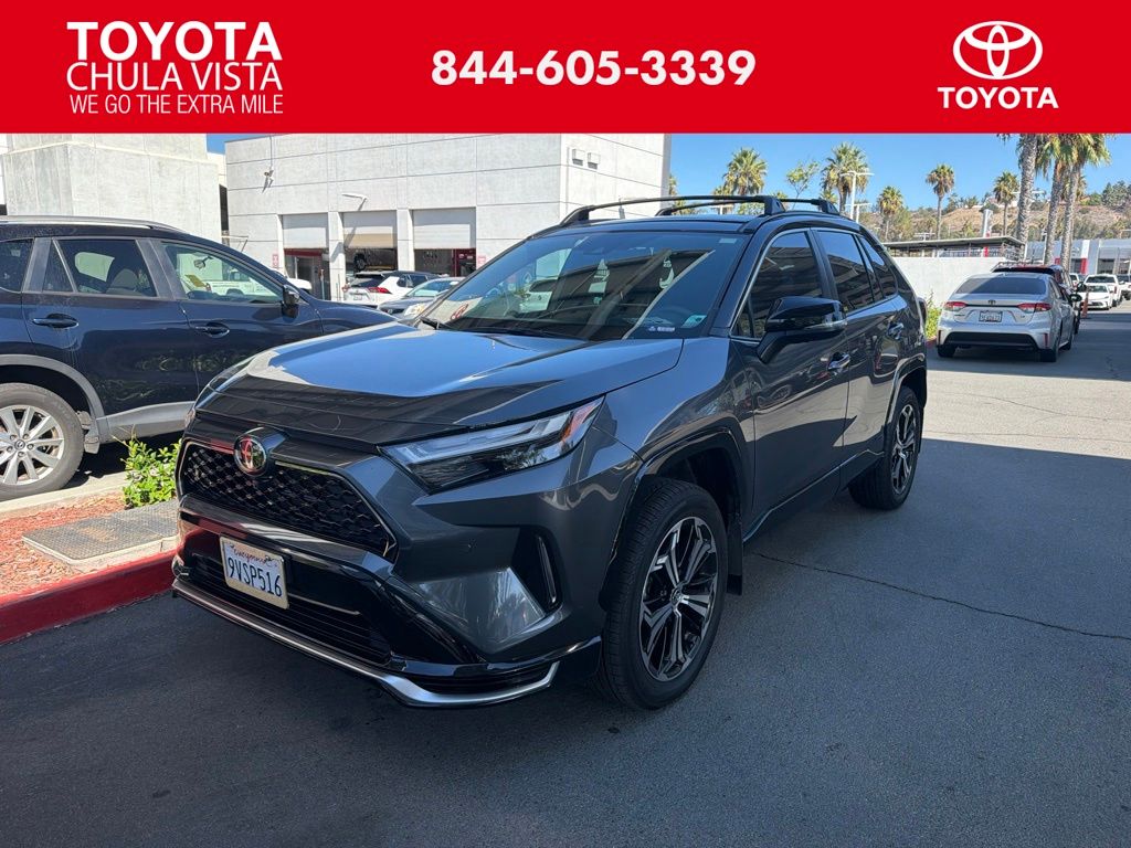Magnetic Gray Metallic/Midnight Black Metallic 2025 Toyota RAV4 Plug-in Hybrid SUV / Crossover All-Wheel Drive Continuously Variable Transmission