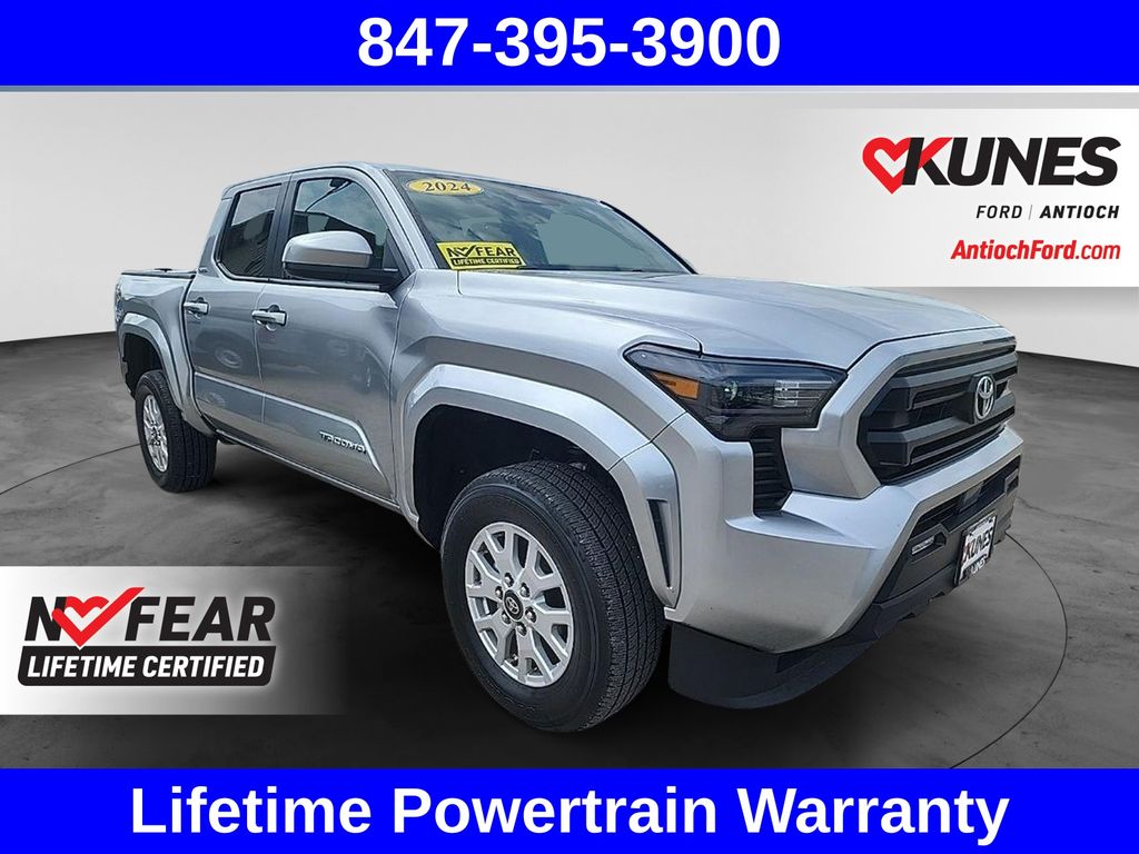 Celestial Silver Metallic 2024 Toyota Tacoma Pickup Truck Four-Wheel Drive 8-Speed Automatic