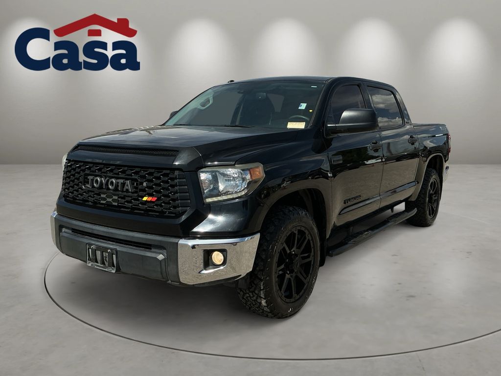 Midnight Black Metallic 2019 Toyota Tundra Pickup Truck Four-Wheel Drive 6-Speed Automatic