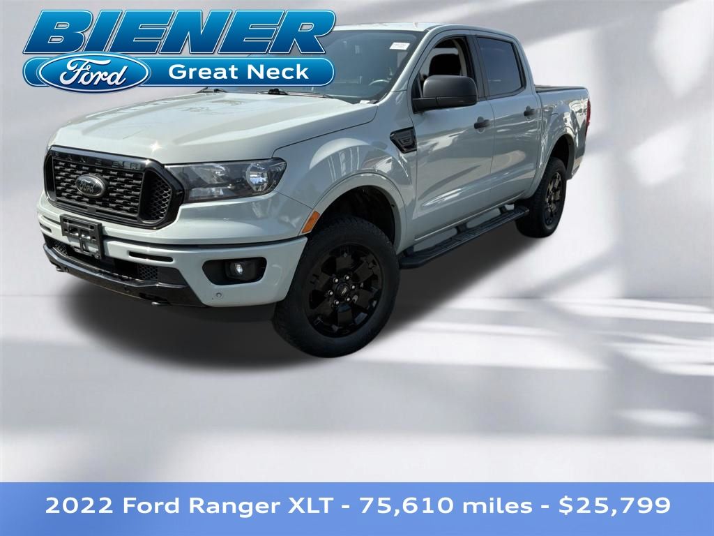 Cactus Gray 2022 Ford Ranger Pickup Truck Four-Wheel Drive Automatic