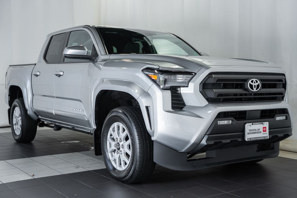 Silver 2025 Toyota Tacoma Pickup Truck Four-Wheel Drive 8-Speed Automatic