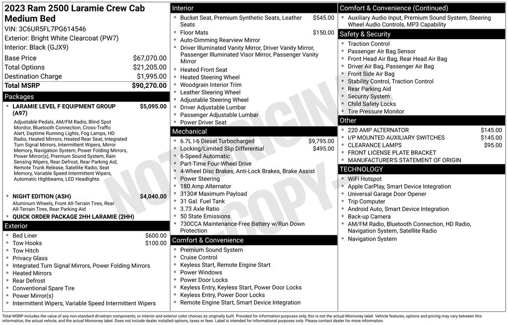 Used Car 2023 Ram 2500  Laramie For Sale Under $50,000 In Austin, Texas