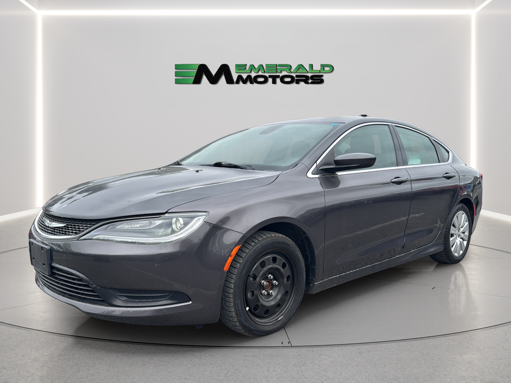 Gray (Granite Crystal Metallic Clearcoat) 2015 Chrysler 200 LX Sedan FWD Sedan Front-Wheel Drive 9-Speed Automatic