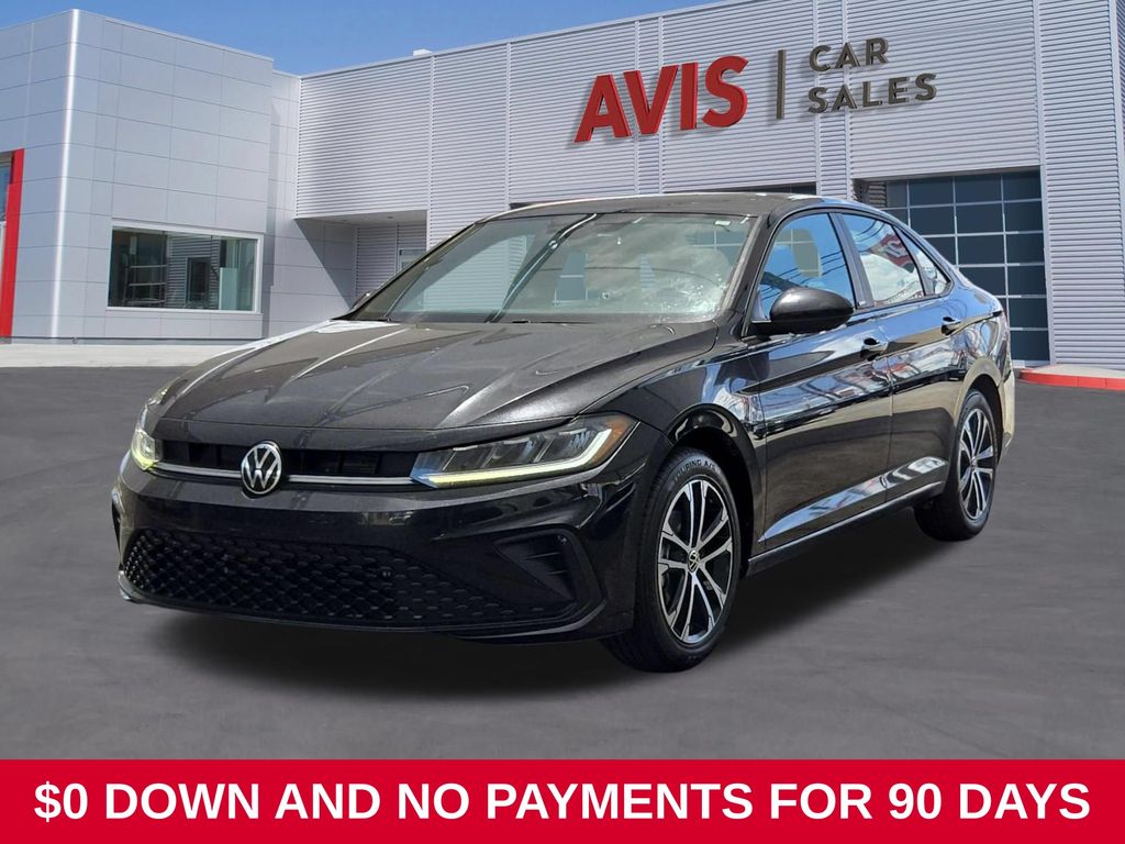 Black 2025 Volkswagen Jetta Sedan Front-Wheel Drive 8-Speed Automatic