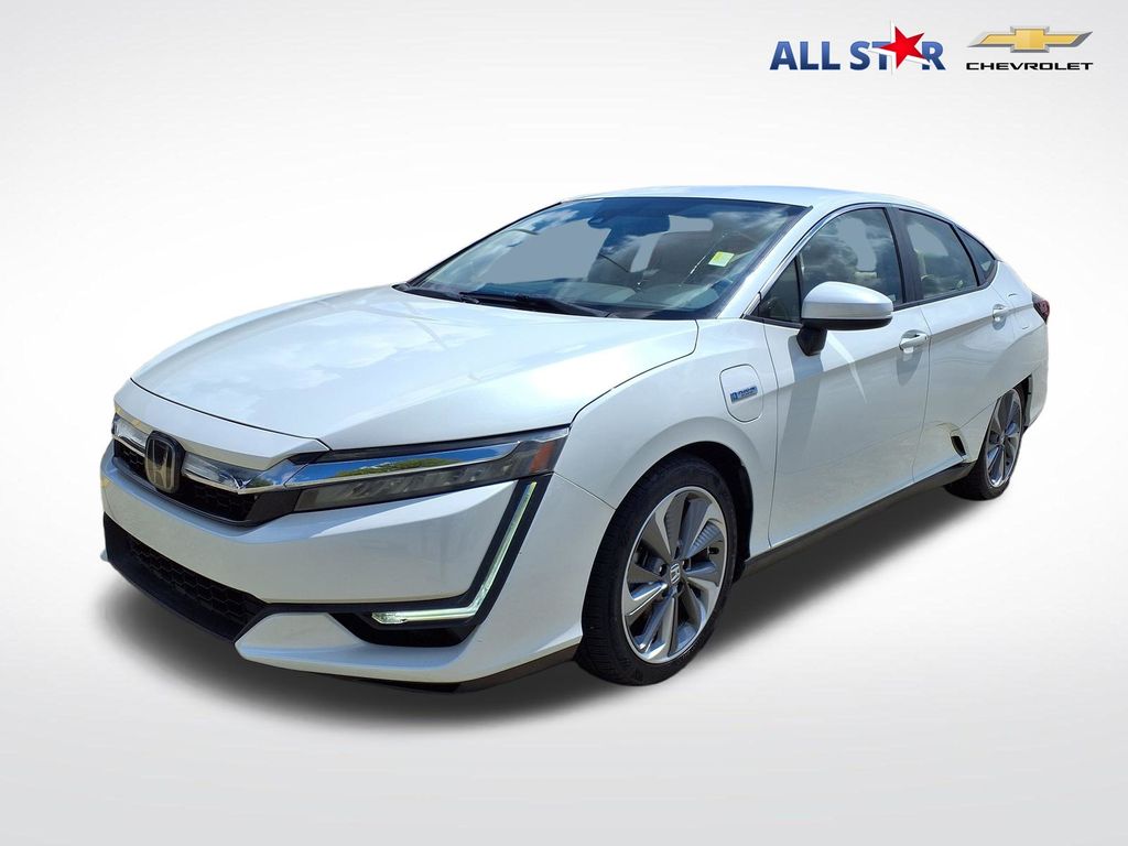 Platinum White 2018 Honda Clarity Hybrid Plug-In Sedan Front-Wheel Drive Continuously Variable Transmission