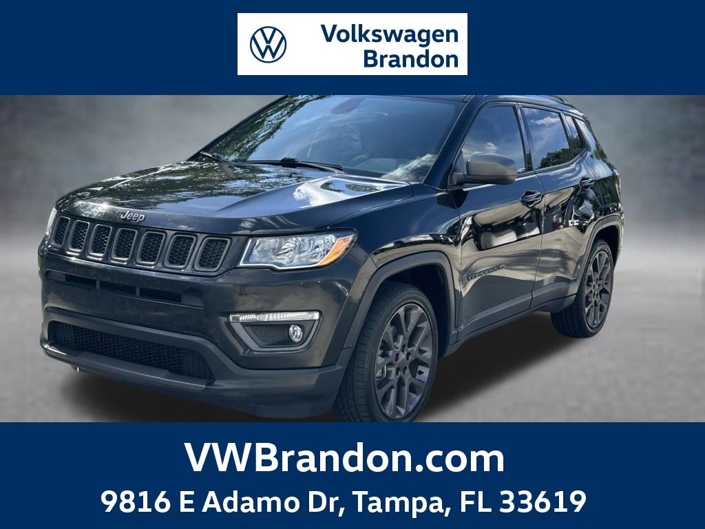 Diamond Black Crystal Pearlcoat 2021 Jeep Compass SUV / Crossover Front-Wheel Drive 6-Speed Automatic