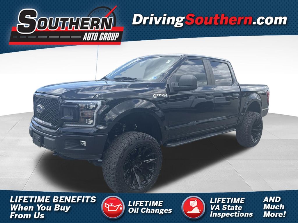 Black 2019 Ford F-150 Pickup Truck Four-Wheel Drive Automatic