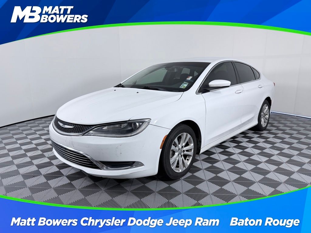 Bright White Clearcoat 2015 Chrysler 200 Limited Sedan FWD Sedan Front-Wheel Drive 9-Speed Automatic